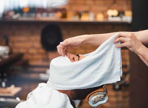 Hair and Beard with Hot Towel